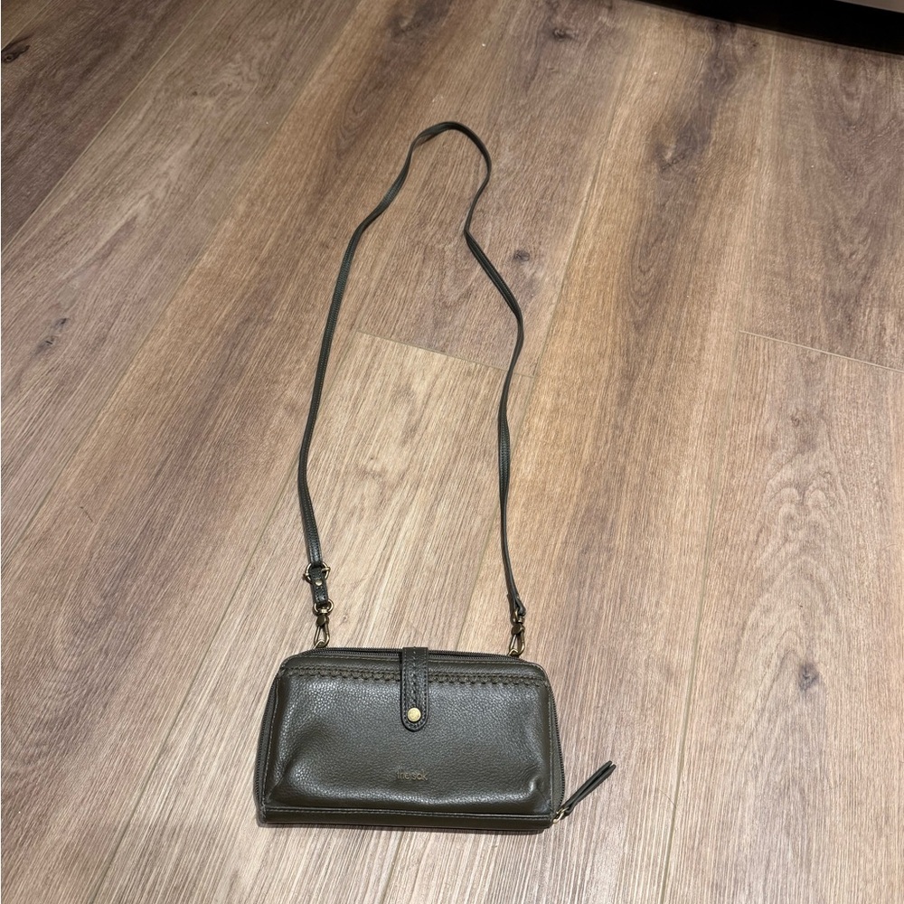 Green Leather Crossbody Bag - Picture 8 of 8